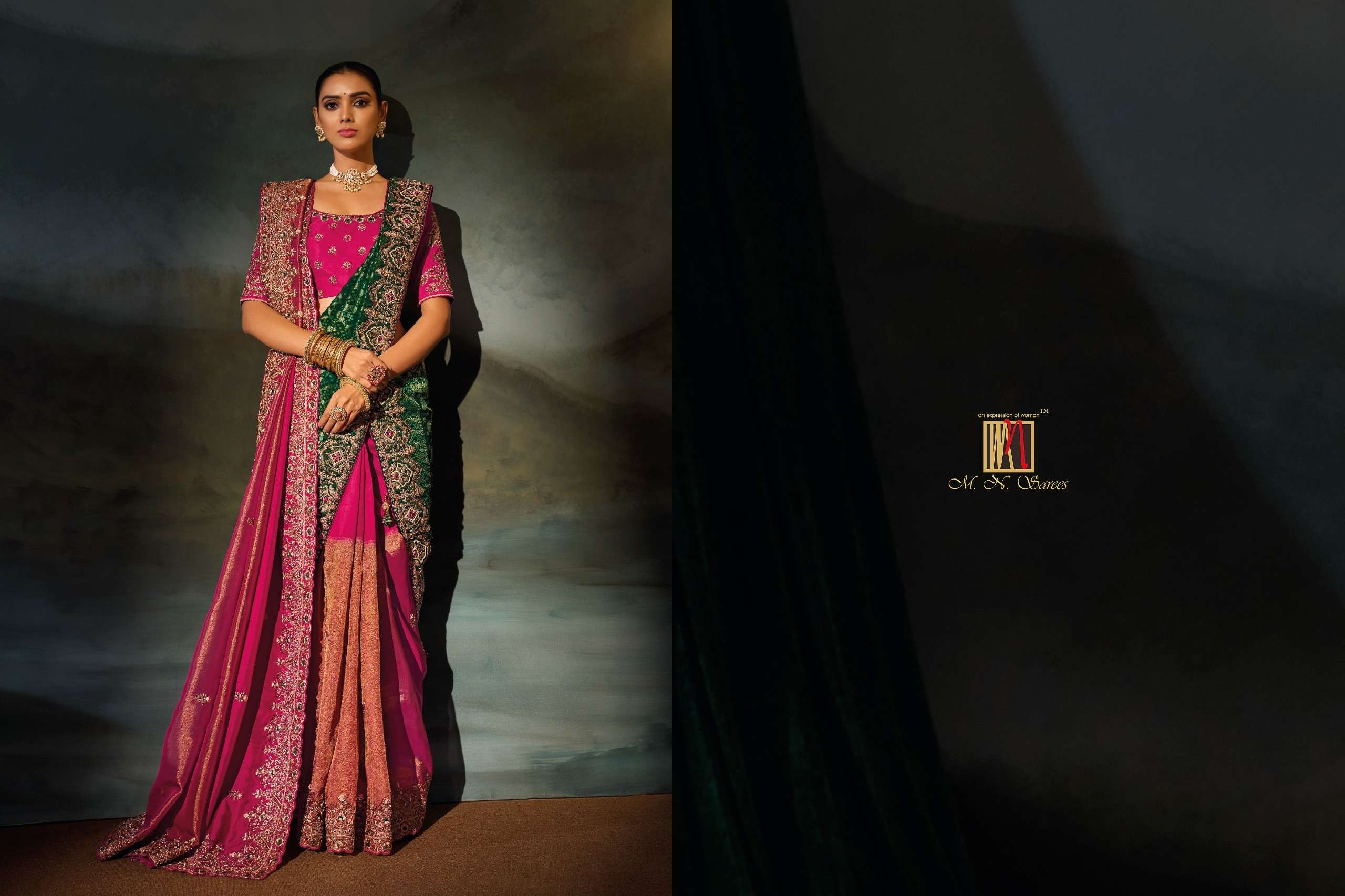 M N 8600 Series 8601 To 8613 the Royal and classic Heritage Collection saree wholesale in surat